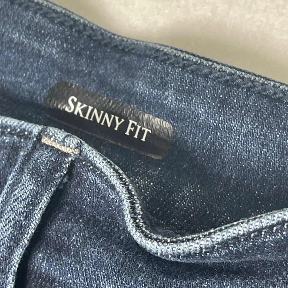 Judy Blue Dark Wash Mid Rise Skinny Fit Jeans Size 24W Stretchy No Distress - Picture 4 of 9